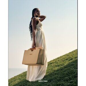 AI-22. Andrea Iyamah Rexi Cotton-Blend Maxi Dress